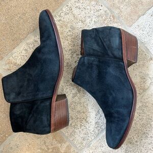 Sam Edelman Suede Ankle Booties – Size 10 – Low Heel